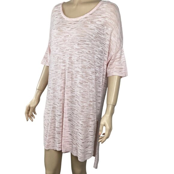 Pure Jill Pink Knit Tunic Sweater‎ Lightweight & Breathable Size Medium - Picture 4 of 8